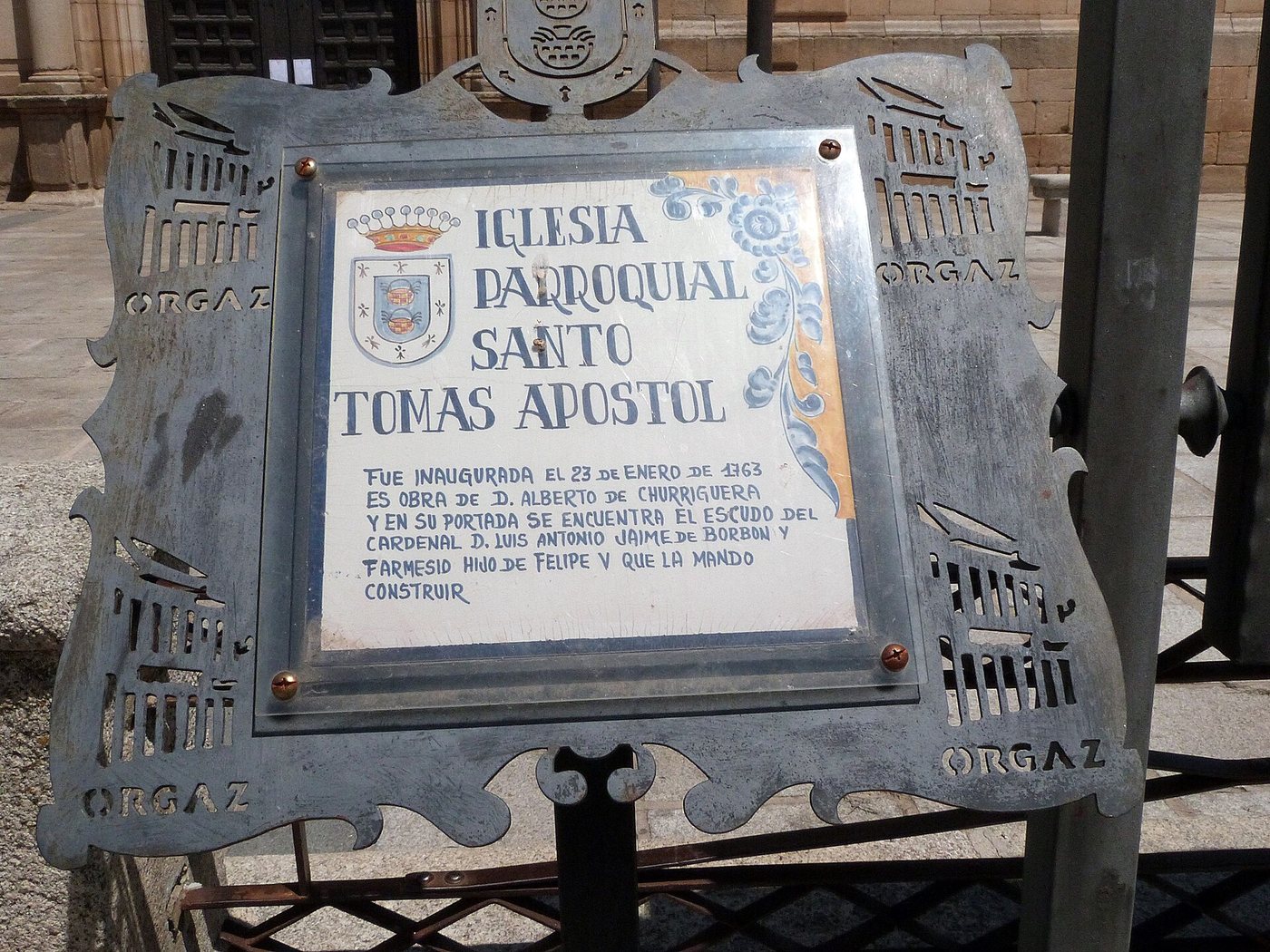 Torre de la iglesia de Santo Tomás el Apóstol de Orgaz